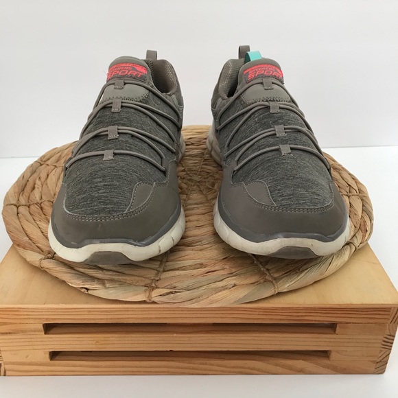 Skechers Sport Synergy Memory Foam Flex Sole Gray - Picture 4 of 7